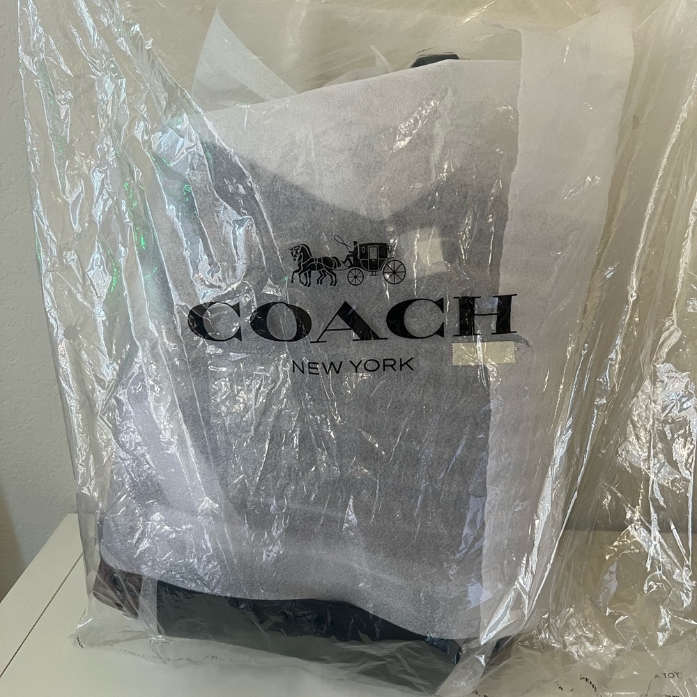 Coach Leather Large Backpack